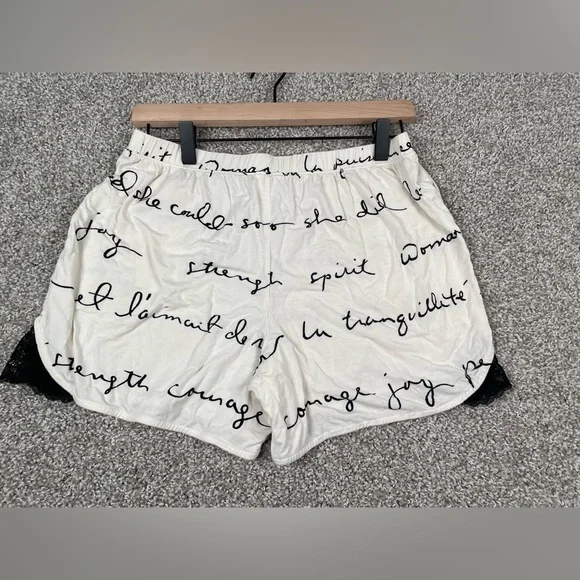 Soma 2 pc V-Neck Cami & Shorts Pajama Set Cream
Black Script Womens Size XS - Picture 11 of 11